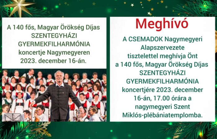 nagymegyeri gyermekfilharmónia