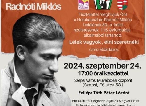 Lélek vagyok élni szeretnék című előadás Szepsiben