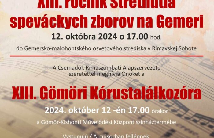 XIII- Gömöri Kórustalálkozó-