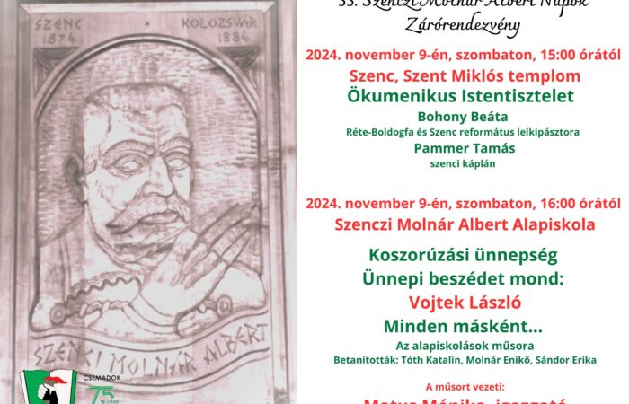 55. Szenczi Molnár Albert Napok Zárórendezvény(1) (002)