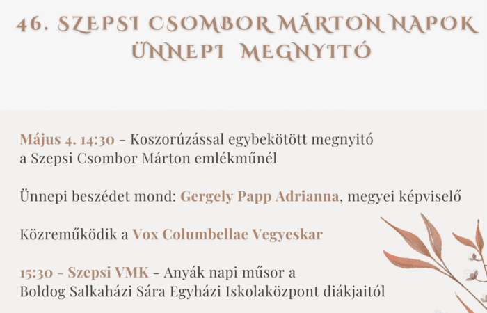 46-Csombor Márton Napok