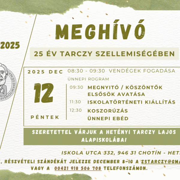 Meghívó Tarczy nap 2025